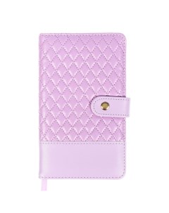 Планинг карманный недатированный, 80 листов, 100х170 мм, .Tailor, твердая обложка кожзам с поролоном, хлястик, ляссе, блок 70%, сиреневый Devente