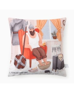 Подушка декоративная «. Рыцарь», 40×40 см, велюр Этель