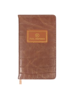 Планинг карманный недатированный, 80 листов, 100х170 мм, .Grande, твердая обложка кожзам с поролоном, тиснение фольгой, ляссе, блок 70% Devente