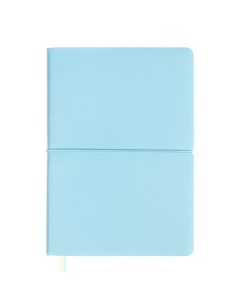 Ежедневник недатированный A5, 136 листов, . Jane, мягкая обложка из ПВХ, резинка, перфорация, ляссе, блок 70 г/м2, голубой Devente