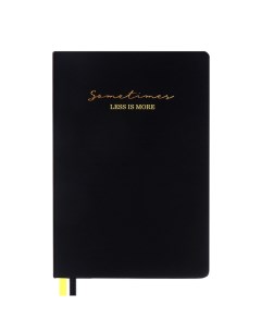 Ежедневник недатированный A5, 136 листов, . Ultra, твёрдая обложка из искусственной кожи, тиснение фольгой, перфорация, ляссе, блок 70 г/м2, черный/желтый Devente