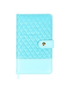 Планинг карманный недатированный, 80 листов, 100х170 мм, .Tailor, твердая обложка кожзам с поролоном, хлястик, ляссе, блок 70%, голубой Devente