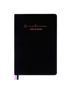 Ежедневник недатированный A5, 136 листов, . Ultra, твёрдая обложка из искусственной кожи, тиснение фольгой, перфорация, ляссе, блок 70 г/м2, черный/розовый Devente