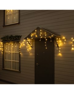 Гирлянда «Бахрома» 12×0.7 м, IP44, УМС, белая нить, 240 LED, свечение тёплое белое, 220 В Luazon lighting