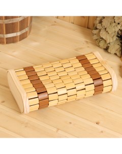 Подголовник для бани и сауны «Подушка», 35.7×20×9 см, деревянный, «» Добропаровъ