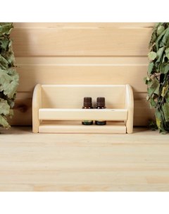 Полка для бани и сауны, 24×11 см, липа, «» Добропаровъ