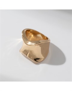 Кольцо металл «Тренд» вогнутое, мини, цвет золото, размер 18 Qf