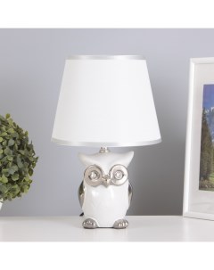 Лампа настольная 16280/1WT+CR Е14 40 Вт бело-хромовый 22×22×30 см Risalux