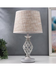 Лампа настольная 16229/1WT Е27 40 Вт белый 25×25×42 см Risalux