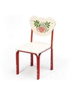 Стул детский регулируемый «Кузя. Рябинка», группа роста 0 – 1, цвет красный Кенгурёнок