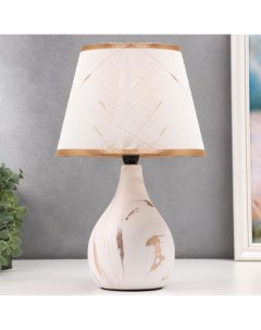 Лампа настольная 16614/1WT E14 40 Вт белый 22.5×22.5×35.5 см Risalux