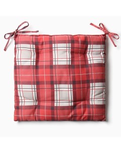 Подушка на стул «. Уютное Рождество», 42×42 см, красная Этель