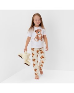 Пижама детская «Мишка», размер 32 (110-116 см) Kaftan