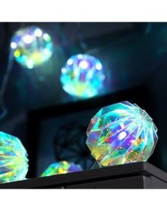 Гирлянда «Нить» 2.5 м с насадками «Фонарики», IP20, прозрачная нить, 10 LED, свечение белое, 220 В Luazon lighting