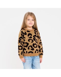 Джемпер детский леопардовый, размер 30 (98-104 см) Kaftan