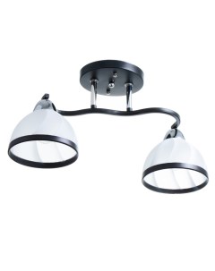 Люстра потолочная «Ариса», 2хЕ27, 40 Вт, чёрный, 46×15×22 см Bayerlux