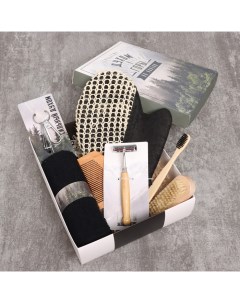 Набор подарочный «. Сильному духом», полотенце, щётка, расчёска Этель