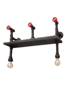 Бра «Полка» 2хЕ27 40 Вт черный 43×34×21 см Bayerlux