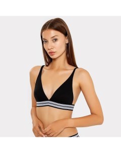 Бюстгальтер с треугольными чашечками женский, чёрный, размер 75 В Mark formelle