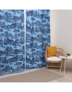 Шторы портьерные «» Japanese garden, 145×260 см, 2 шт., 140 г/м² Этель