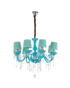 Люстра «Мария» 8хЕ14 25 Вт лазурный 72×72×60-90 см Bayerlux