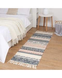 Ковер «Ethnic style», 60×150 см, 50% хл, 50% п/э Этель