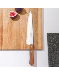 Нож кухонный поварской Universal, лезвие 22.5 см, сталь AISI 420, деревянная рукоять Tramontina