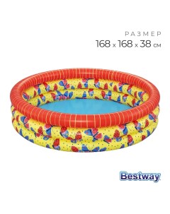 Бассейн надувной «Бабочка», 168×38 см, 51202 Bestway