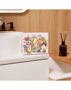 Салфетки махровые «. Любимой бабушке», 30×30 см - 5 шт., хлопок 100% Этель