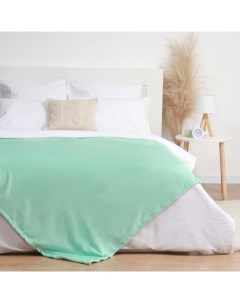 Плед флисовый «», 175×200 см, мятный Этель