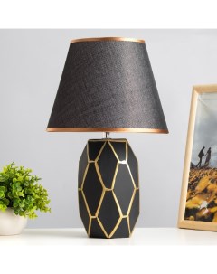 Настольная лампа «Сантано» E14 40 Вт черно-золотой 20×25×39 см Risalux