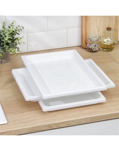 Подносы для заморозки пельменей, пластик, 35.5×25×5.5 см, набор 3 шт., МИКС Альтернатива