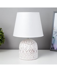 Настольная лампа «Каролина» Е14 40 Вт белый 20×20×30 см Risalux