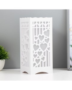 Ночник "Романтика" LED от батареек 3хААА USB белый 10х10х23см Risalux