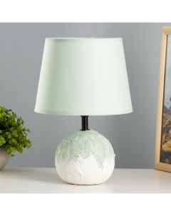 Настольная лампа «Ларнака» Е14 40 Вт белый голубой 30×30×28 см Risalux