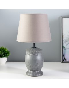 Настольная лампа «Аурика» Е14 40 Вт серый 20×20×31 см Risalux