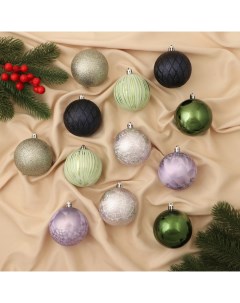 Ёлочные игрушки «Исида», шары новогодние, d=7 см, набор 12 шт., МИКС Зимнее волшебство
