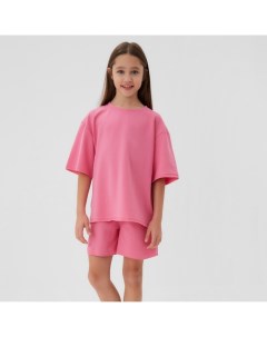 Костюм детский (футболка, шорты) : Casual Collection, розовый, рост 104 см Minaku