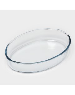 Форма Borcam, 2.4 л, 30.3×21.3 см, для СВЧ, стекло, прозрачная Pasabahce