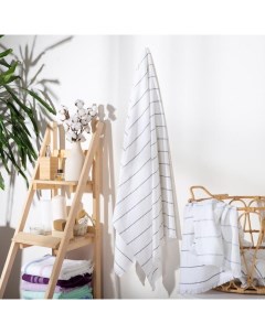 Полотенце махровое двухстороннее «. Комфорт», 90×170 см, хлопок 100%, белое Этель