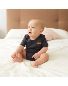 Боди детское, рост 68-74 см, графитовое Minaku