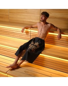 Полотенце для бани «Большой босс» мужской килт 80×150 см, 100 % хл, вафельное полотно Этель