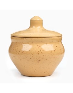 Горшочек для запекания «Каракум», 200 мл, 10×9,5 см, жёлтый Борисовская керамика