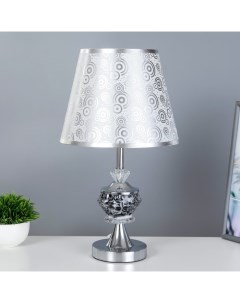 Настольная лампа «Валенсия» Е27 40 Вт хром 25×25×42 см Risalux