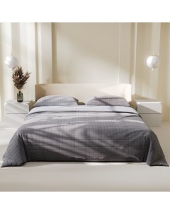Постельное бельё дуэт Gray cage 150х215см-2 шт, 225х240см, 50х70±3 см-2 шт, новосатин Этель