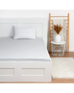 Простыня 2 спальная «», 200×215 см, серая, хлопок 100%, поплин Этель