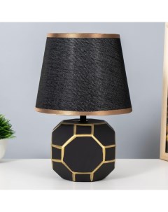 Настольная лампа «Нео» E14 40 Вт черно-золотой 20×20×29 см Risalux