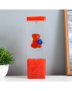 Лава-лампа «Мишка» LED 2 Вт от батареек 3хАА красный 7×7×24 см Risalux