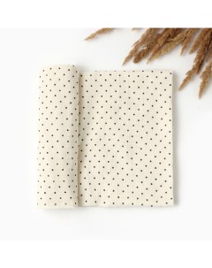Пелёнка двухслойная «. Горошки», 130×100 см, муслин, хлопок 100% Крошка я