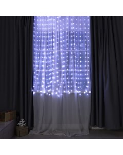 Умная гирлянда «Занавес» 2×2 м роса, IP20, серебристая нить, 400 LED, приложение, свечение RGB, USB Luazon lighting